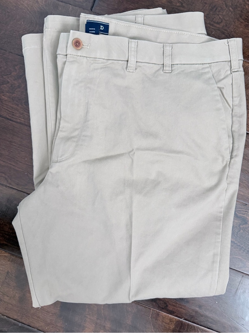 IZOD Men’s Chino Pants 48x30 Khaki Tan Stretch Flat Front